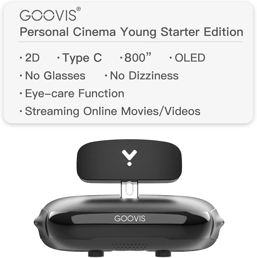 Amazon.com: Goovis Young T2 頭戴式顯示器個人行動影院配備AM